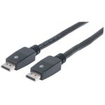 Manhattan 354134 cavo DisplayPort 10 m Nero (DISPLAYPORT CABLE 5M 10K/60HZ- - MALE/MALE BLACK POLYBAG)