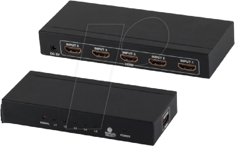 SHIVERPEAKS-SHVP-05-02005---HDMI-Switch-5x-HDMI-Buchse-auf-HDMI-Buchse-4K2K-3D--SP05-02005-