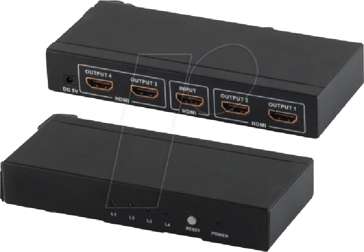 SHIVERPEAKS-SHVP-05-03004---HDMI-Splitter-HDMI-Buchse-auf-4x-HDMI-Buchse-4K2K-3D--SP05-03004-