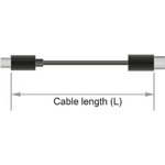 DeLOCK 2m, USB2.0-C/USB2.0-B cavo USB USB B USB C Nero