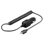 Link Caricabatteria Da Auto 1A Micro Usb Con Cavo 15 Mt 12-24 Volt