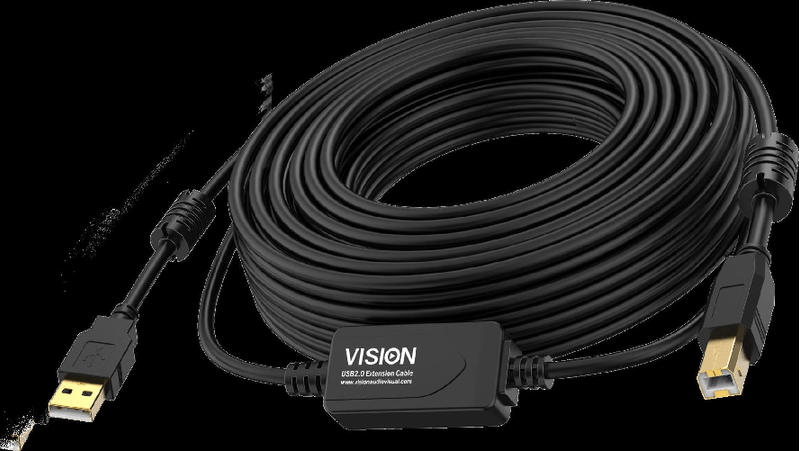 Vision-TC-15MUSB-BL-2-cavo-USB-15-m-USB-2.0-USB-A-USB-B-Nero--VISION-Professional-installation-grade-USB-2.0-active-cabl