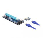 DeLOCK Scheda Riser PCI Express x1 per x16 con 60 cm di cavo USB