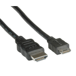 VALUE HDMI - Mini HDMI 2 m cavo HDMI HDMI tipo A (Standard) HDMI Type C (Mini) Nero