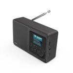 Hama-DR5BT-Portatile-Nero--Hama-DR5BT-Digital-Radio-FM-DAB-DAB-Bluetooth-USB-Rechargeable-Battery-