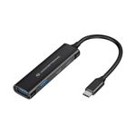 Conceptronic HUBBIES12B hub di interfaccia USB 3.2 Gen 1 3.1 Gen 1 Type-C 5000 Mbit/s Nero (Conceptronic HUBBIES12B HUBB