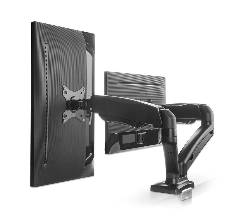 Manhattan-462501-supporto-da-tavolo-per-Tv-a-schermo-piatto-813-cm-32-Nero-Scrivania--TV-MONITOR-DESK-MOUNT---DUAL-SPRIN