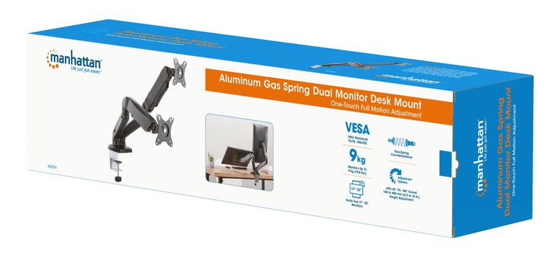 Manhattan-462501-supporto-da-tavolo-per-Tv-a-schermo-piatto-813-cm-32-Nero-Scrivania--TV-MONITOR-DESK-MOUNT---DUAL-SPRIN