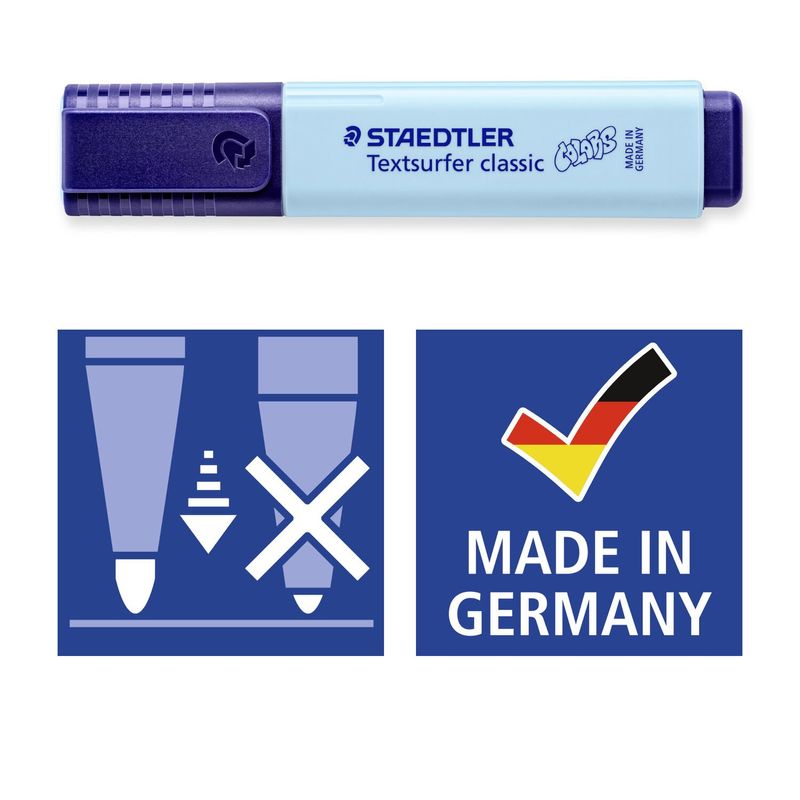 Staedtler-Textsurfer-Classic-364-Pennarello-fluorescente---Punta-a-scalpello---Linea-tra-1---5-mm---Inchiostro-a-base-d-acqua---Colore-vermiglio