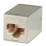 Lindy 60187 adattatore per inversione del genere dei cavi RJ45 Metallico (RJ45 STP double coupling - Cat. 5e - Warranty