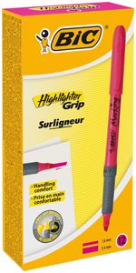 BIC-Brite-Liner-Grip-evidenziatore-12-pz-Punta-smussata-Rosso