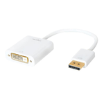 LogiLink CV0058B cavo e adattatore video 0,15 m DisplayPort DVI Bianco