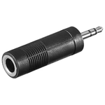 Ednet Goobay 11101 adattatore per inversione del genere dei cavi 3.5 mm 6.35 mm Nero