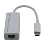 M-Cab 7001310 scheda di rete e adattatore Ethernet 1000 Mbit/s (USB-C TO GIGABIT ADAPTER - USB 3.0 - WHITE - 0.15M)