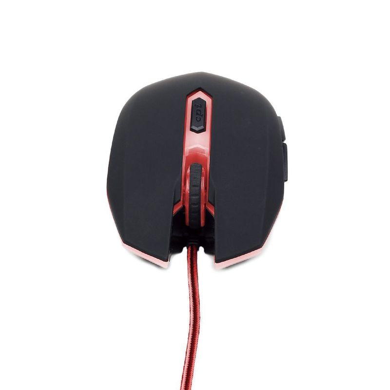 Gembird-Mouse-USB-2400-DPI-Ambidestro-Nero-Rosso-MUSG-001-R