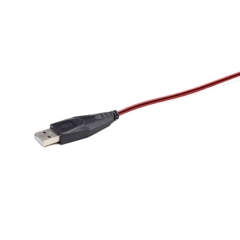 Gembird-Mouse-USB-2400-DPI-Ambidestro-Nero-Rosso-MUSG-001-R