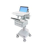 Ergotron StyleView Alluminio, Grigio, Bianco Computer portatile Carrello multimediale