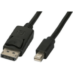 M-Cab 7200535 cavo DisplayPort 2 m Mini DisplayPort Nero (2M MDP DP 1.2 CABLE BLACK 4K - M/M 4K GOLD)