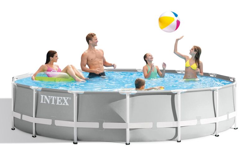 Intex-26724-Piscina-Prisma-Frame-457X107-Cm-Con-Pompa-Filtro-Scaletta-Doppia-Telo-Base-E-Copertura