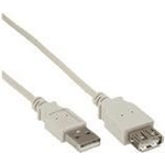 InLine Prolunga USB 2.0 - maschio - femmina - tipo A - beige-grigio - 2m