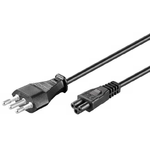 Microconnect PE100830 cavo di alimentazione Nero 3 m Accoppiatore C5 (Power Cord Italy - C5 3m - Black - H05VV-F3x0.75mm