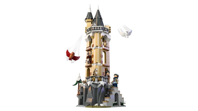 LEGO-Harry-Potter-76430-Guferia-del-Castello-di-Hogwarts-Gioco-per-Bambini-di-8--Anni-con-3-Minifigure-e-5-Gufi-Giocattolo