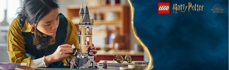 LEGO-Harry-Potter-76430-Guferia-del-Castello-di-Hogwarts-Gioco-per-Bambini-di-8--Anni-con-3-Minifigure-e-5-Gufi-Giocattolo