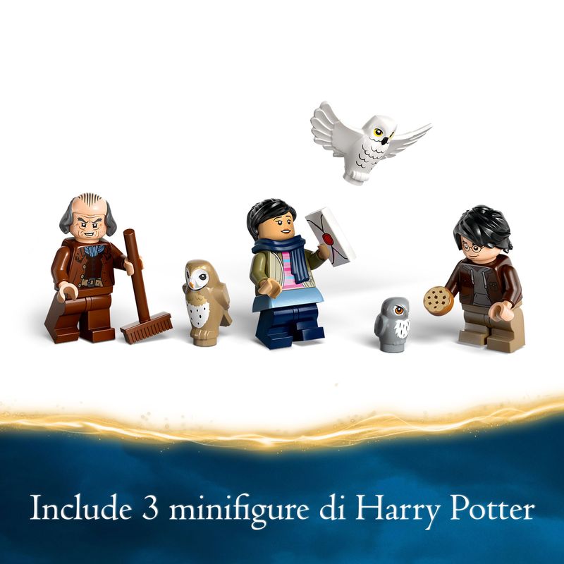 LEGO-Harry-Potter-76430-Guferia-del-Castello-di-Hogwarts-Gioco-per-Bambini-di-8--Anni-con-3-Minifigure-e-5-Gufi-Giocattolo