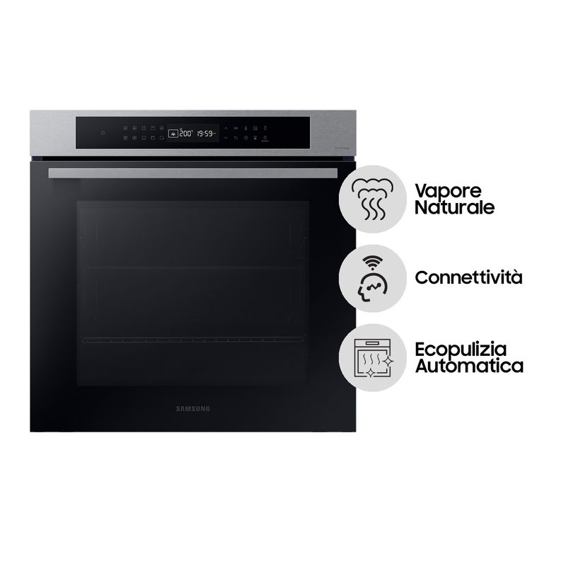 Samsung-NV7B4040VBS-Forno-Elettrico-Multifunzione-da-incasso-a-Vapore-Capacita--76-Litri-Classe-Energetica-A-20-Programmi-Wi-Fi-Vocale-Assistente-595-cm-Nero-Acciaio-Inossidabile