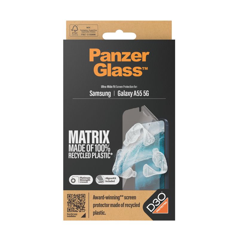 Pellicola-salvaschermo-PanzerGlass-MATRIX-con-D3O-per-Samsung-Galaxy-A55-5G