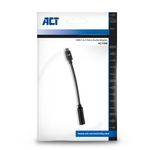 Cavo-audio-ACT-AC7380-tussenstuk-011-m-35-mm-USB-tipo-C-Nero