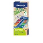 Pelikan Scatola per acquerello Pelikan blu 12 colori e 1 tubo bianco opaco