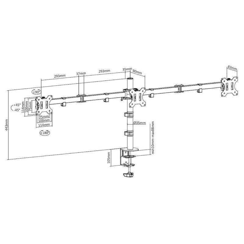 ACT-AC8303-scrivania-a-pannello-piatto-686-cm--27---Portaoggetti-porta-Nero