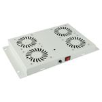 Lanview RAF120WH-UK porta accessori (4 FANS ANALOG THERMOSTAT - CONTROLLED FAN MODULE WHITE - UK Plug - Warranty 24M)