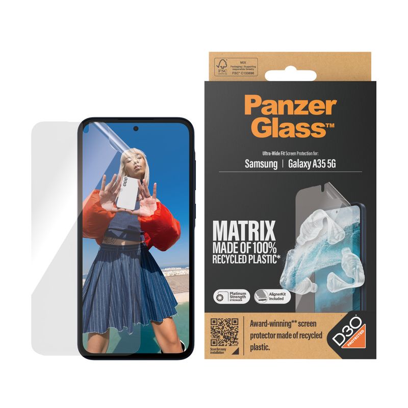 Pellicola-salvaschermo-PanzerGlass-MATRIX-con-D3O-per-Samsung-Galaxy-A35-5G