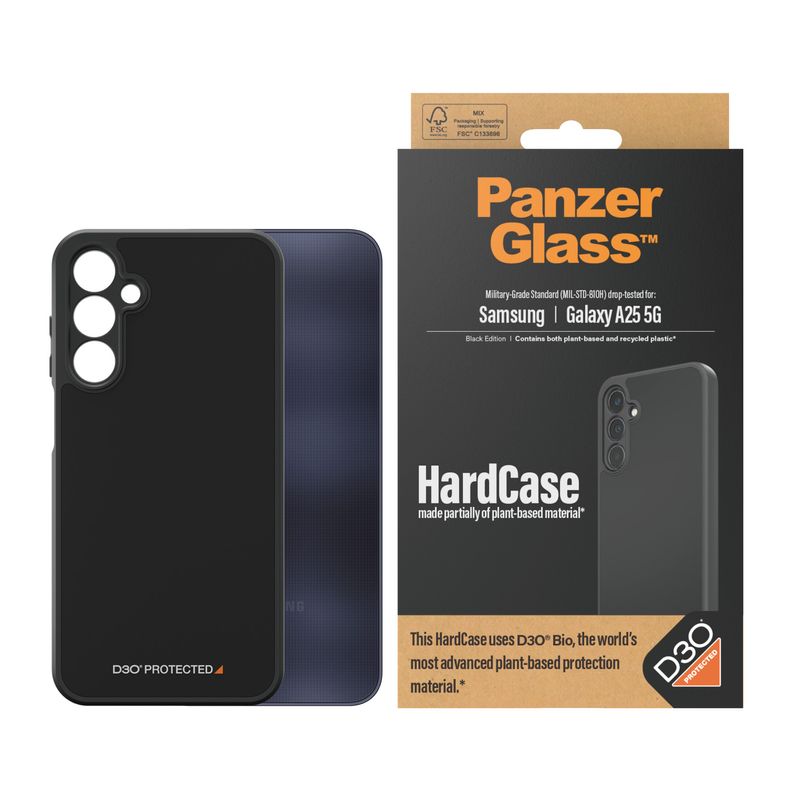 PanzerGlass-HardCase-with-D3O-Samsung-New-A24-5G-Black-custodia-per-cellulare-Cover-Trasparente--HARD-CASE-BLACK---D3O-B