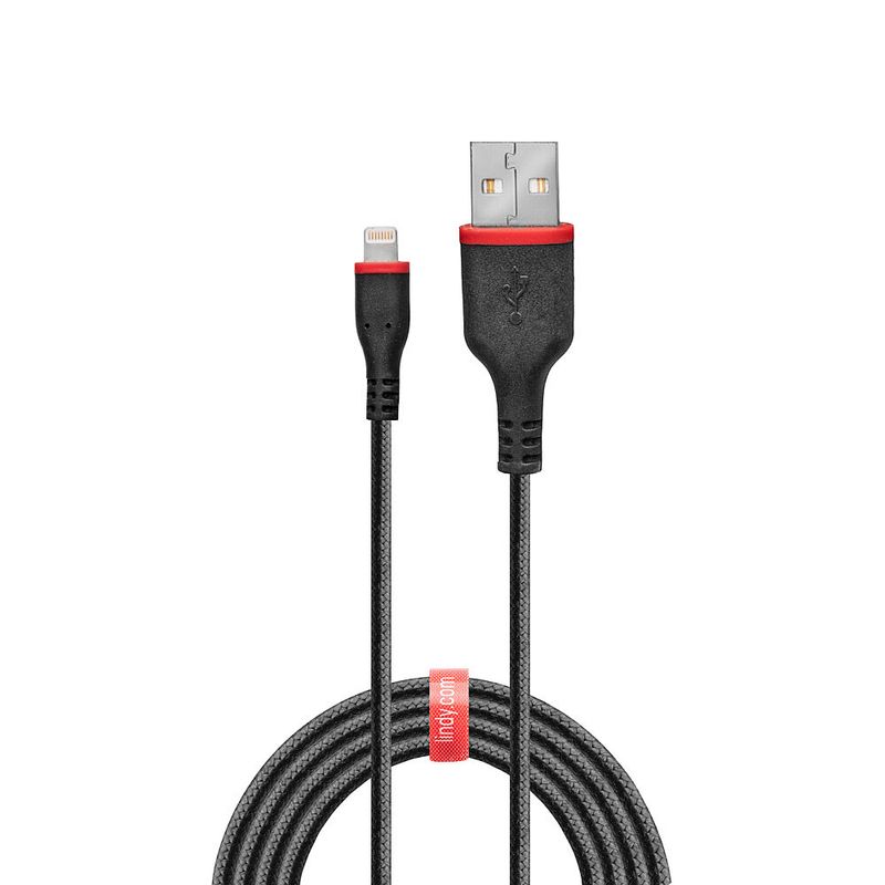 Lindy-Cavo-Di-Ricarica-Rinforzato-Usb-A-A-Lightning-1M