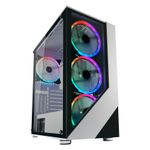 Lc-Power Case MidiTower ATX 803W bianco USB3.0/Audio senza alimentatore LucidX