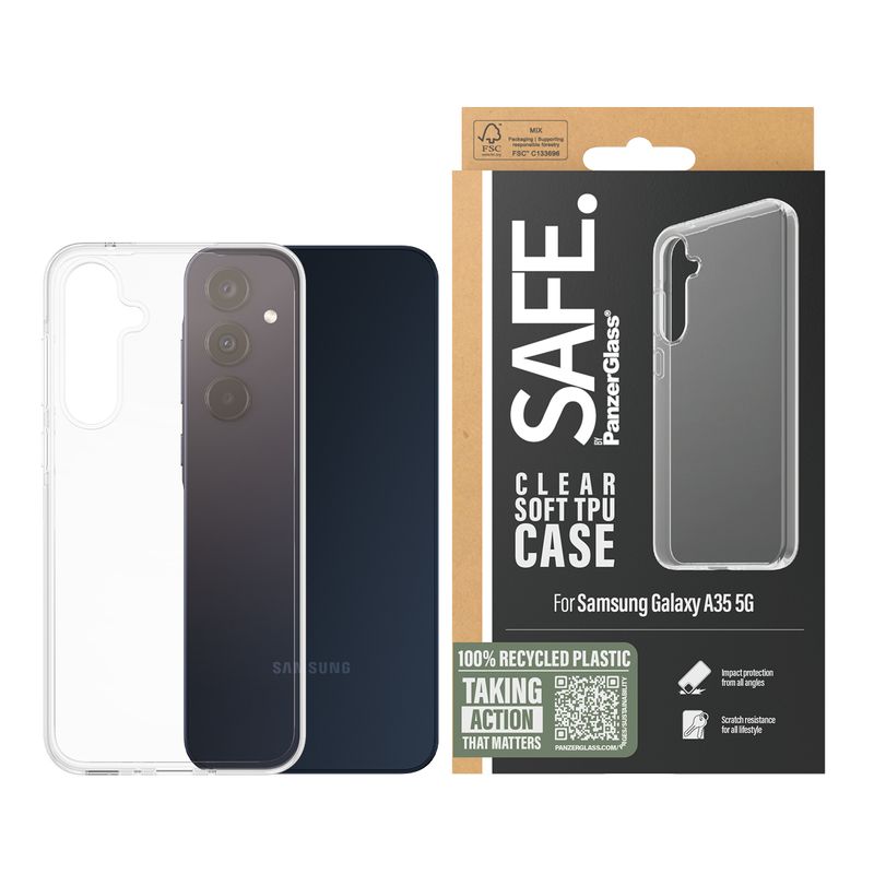 Custodia-in-TPU-PanzerGlass-SAFE-per-Samsung-Galaxy-A35-5G-Trasparente