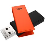 Emtec C350 Brick unità flash USB 128 GB USB tipo A 2.0 Nero, Arancione