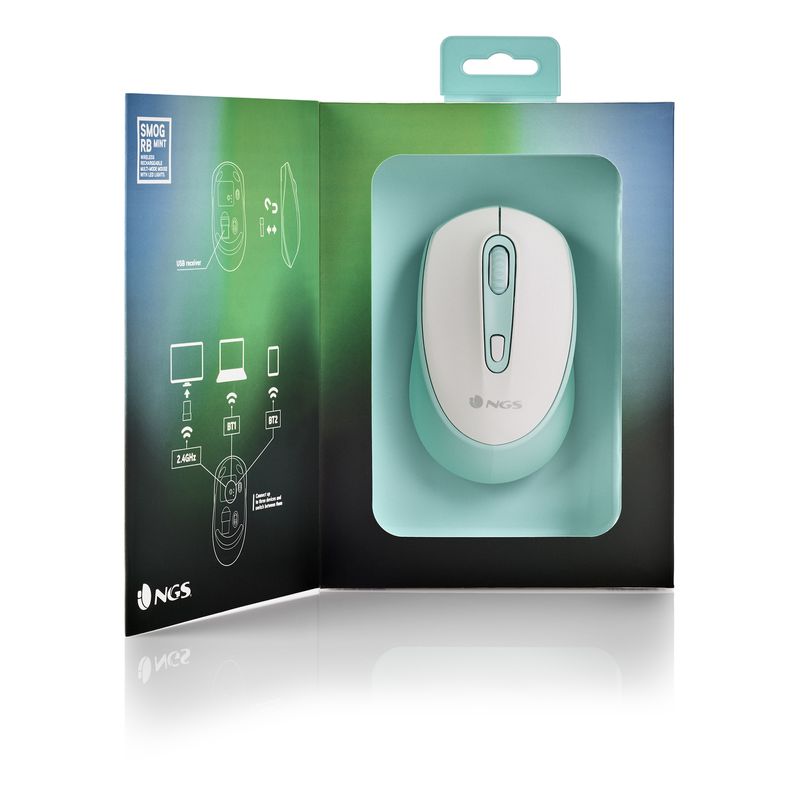 NGS-SMOG-MINT-RB-mouse-Ambidestro-Wireless-a-RF---Bluetooth-Ottico-2400-DPI