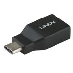 Lindy 41899 adattatore per inversione del genere dei cavi USB 3.1-C USB 3.1-A Nero