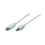 LogiLink 3m USB 2.0 cavo USB USB A USB B Grigio