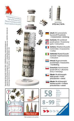 Ravensburger-3D-Puzzle---Mini-Torre-di-Pisa---11247-0