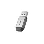 ALOGIC ULACMN-SGR adattatore per inversione del genere dei cavi USB-A USB-C Mini Nero Argento (ULTRA MINI USB-A TO USB-C