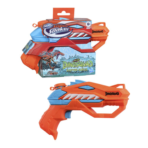 Hasbro-PISTOLA-AD-ACQUA-NERF-SUPER-SOAKER-DINOSQUAD--ndash--RAPTOR-SURGE-CON-AZIONE-A-GRILLETTO