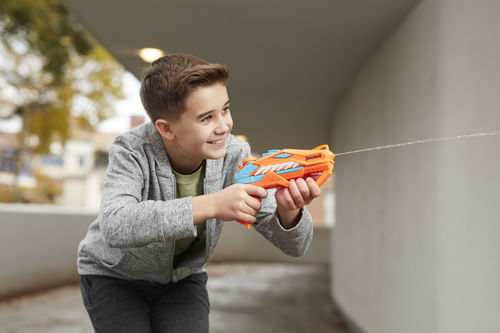 Hasbro-PISTOLA-AD-ACQUA-NERF-SUPER-SOAKER-DINOSQUAD--ndash--RAPTOR-SURGE-CON-AZIONE-A-GRILLETTO