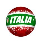 Mandelli PALLONE CALCIO CARBON ITALIA IN CUIO SINTETICO CUCITO &Oslash; 23 cm - TAGLIA 5