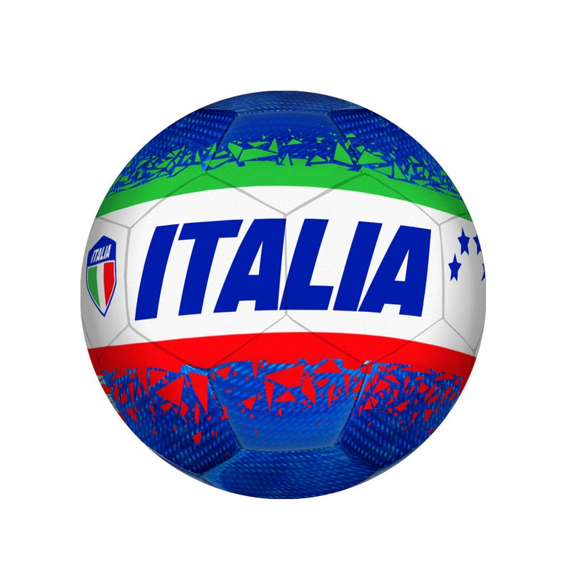 Mandelli-PALLONE-CALCIO-CARBON-ITALIA-IN-CUIO-SINTETICO-CUCITO--Oslash--23-cm---TAGLIA-5