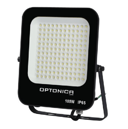 Proiettore-led-100-watt-slim-metallo-nero-ip65-equivalente-477-watt-----temperatura-colore-lampada-6000k-bianco-fredd...